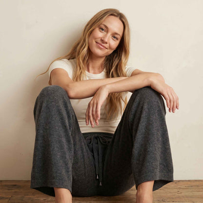 The Zenith Natural Sweatpant Undyed Himalayan Cashmere For Women