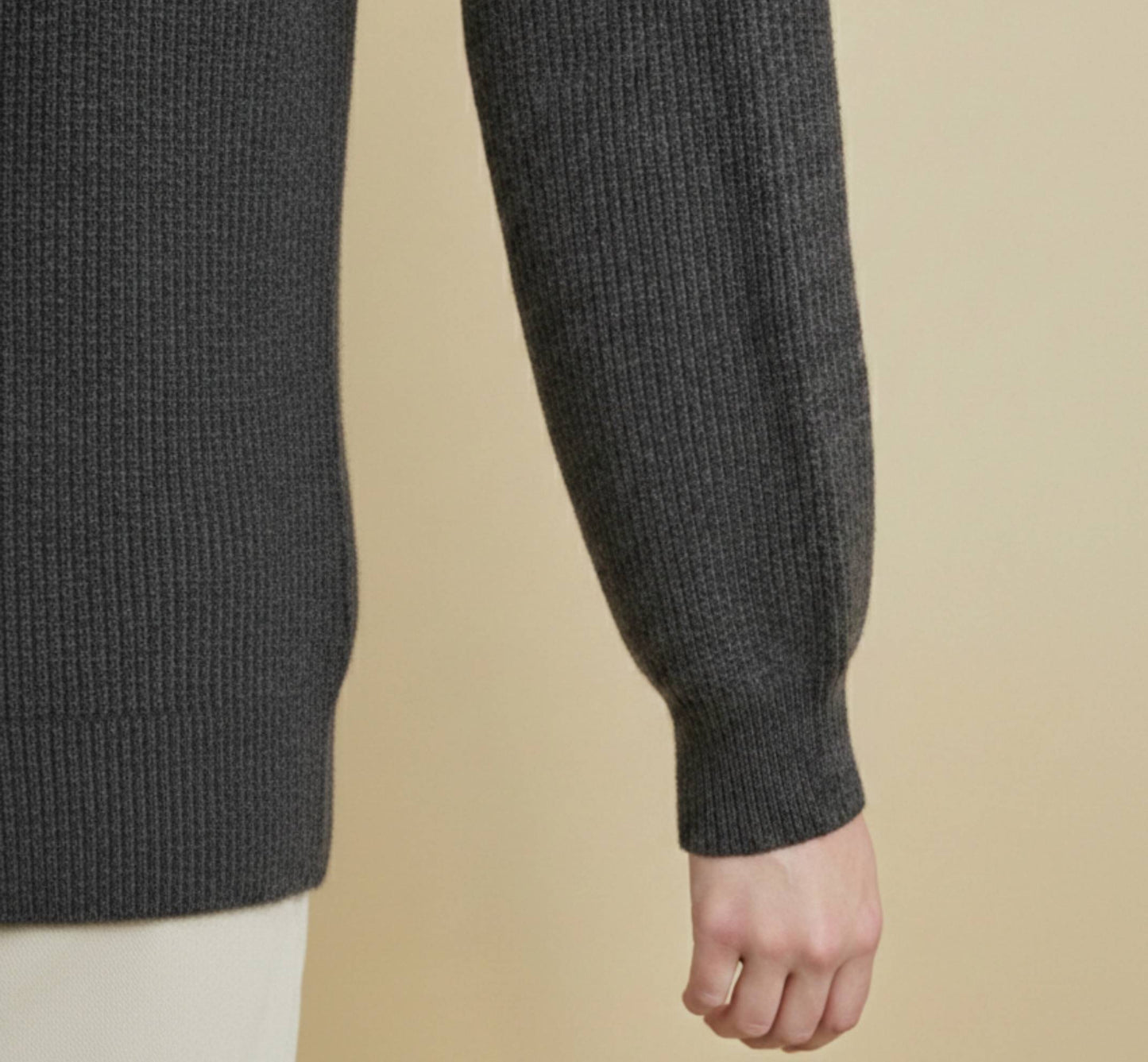 The Lhotse V-Neck Cardigan Undyed Himalayan Cashmere For Women