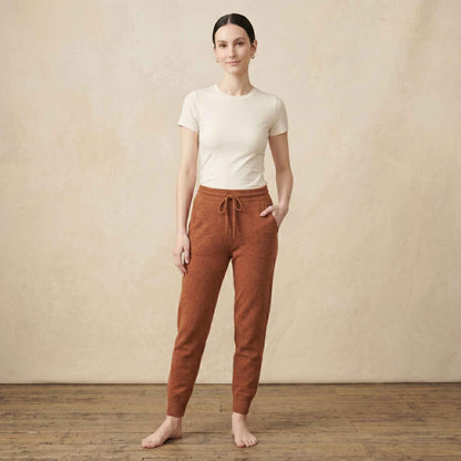 The Zenith Himalayan Cashmere Jogger For Women - Amber