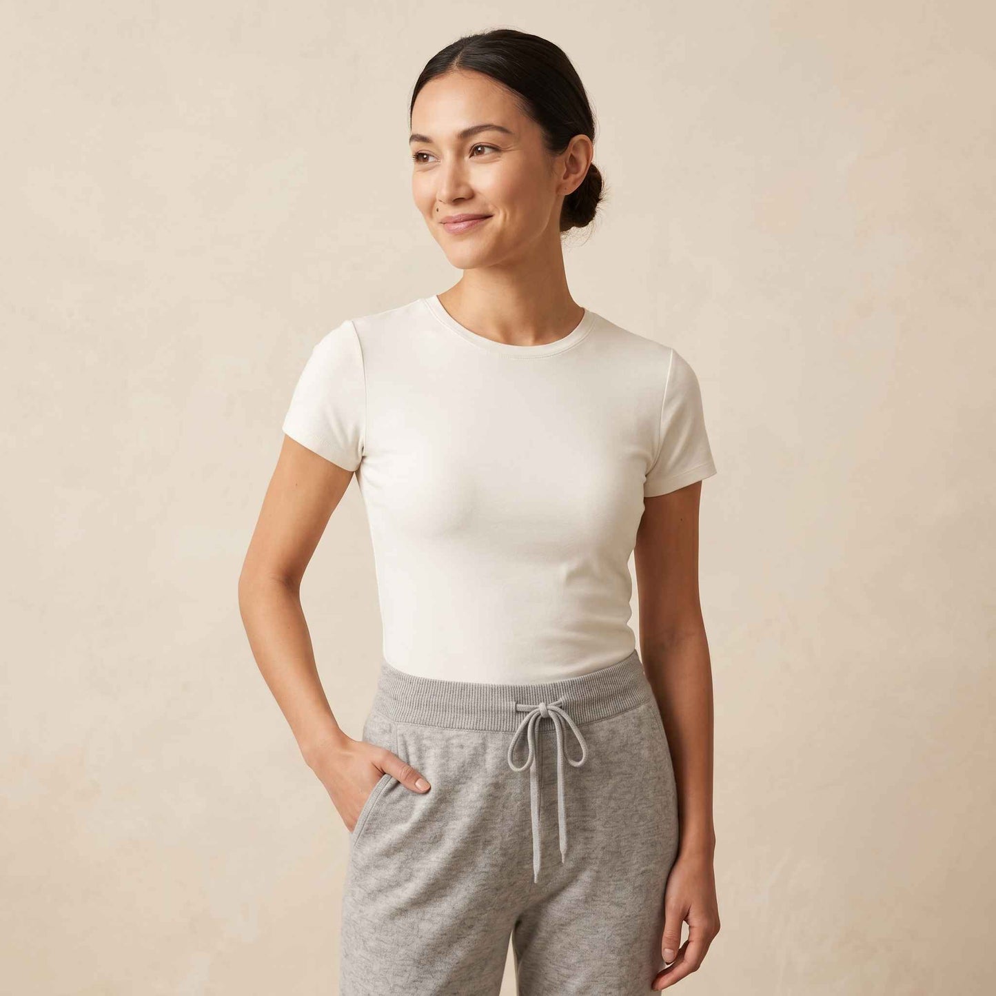 The Zenith Natural Jogger Undyed Himalayan Cashmere For Women