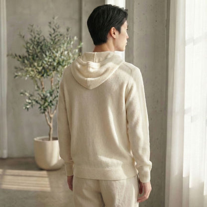 Off-White Original Zip Hoodie | 100% Pure Himalayan Cashmere 