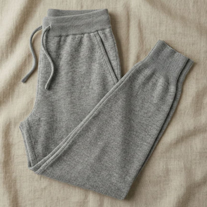 Light Grey Melange 100% Pure Himalayan Cashmere Zenith Natural Jogger