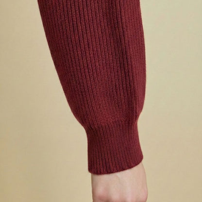 The Lhotse V-Neck Cardigan Chunky Knit Himalayan Cashmere For Women