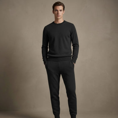 Black Zenith Jogger | 100% Pure Himalayan Cashmere