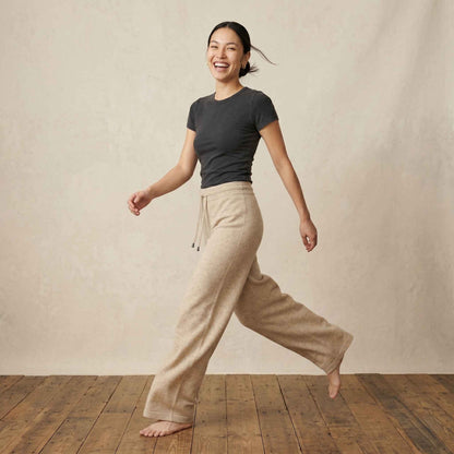 The Zenith Natural Sweatpant Undyed Himalayan Cashmere For Women