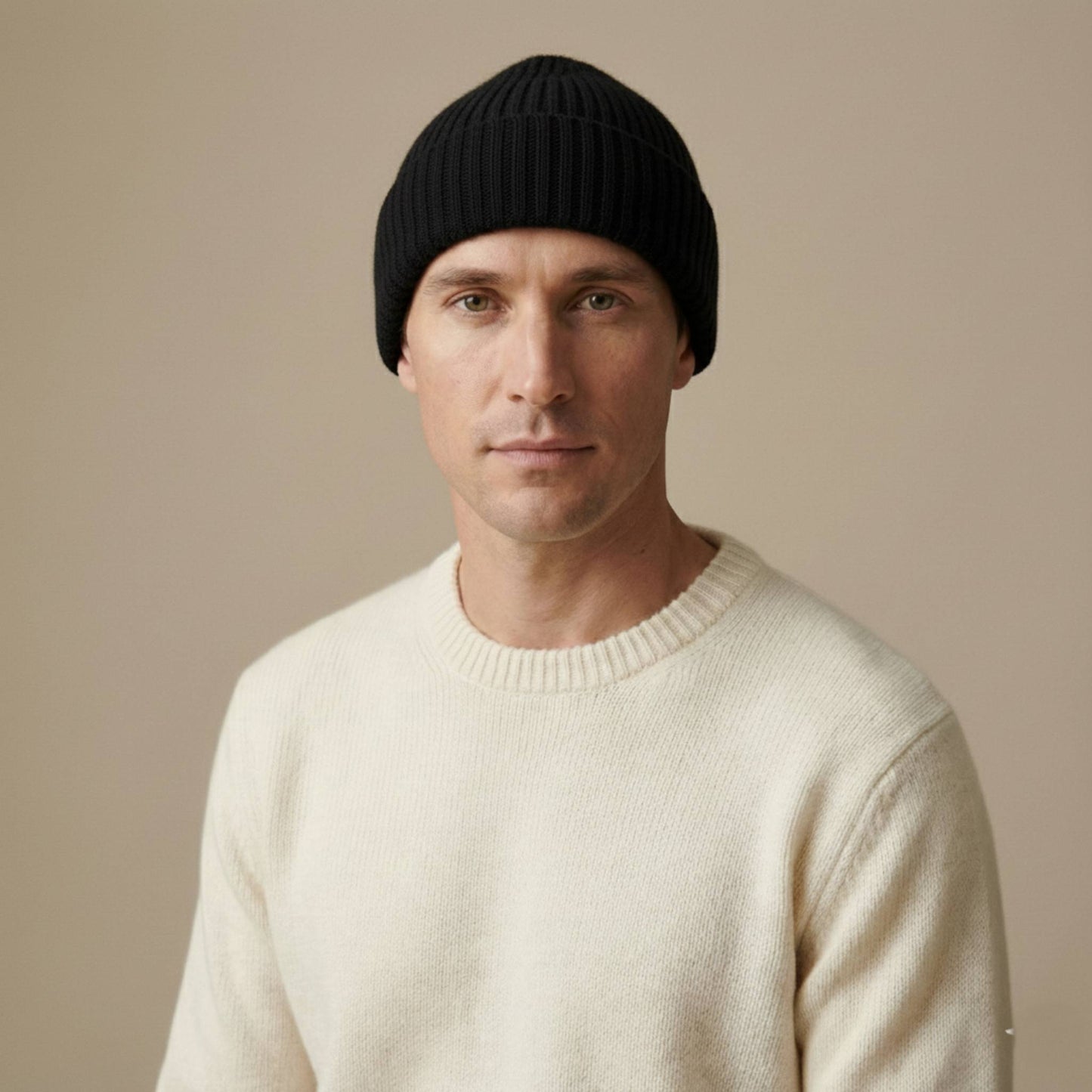 Haven Ribbed Cashmere Beanie | 100% Pure Himalayan Men