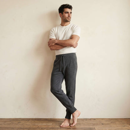 Zenith Natural Undyed Himalayan Cashmere Jogger For Men — Himalayan cashmere, view 8