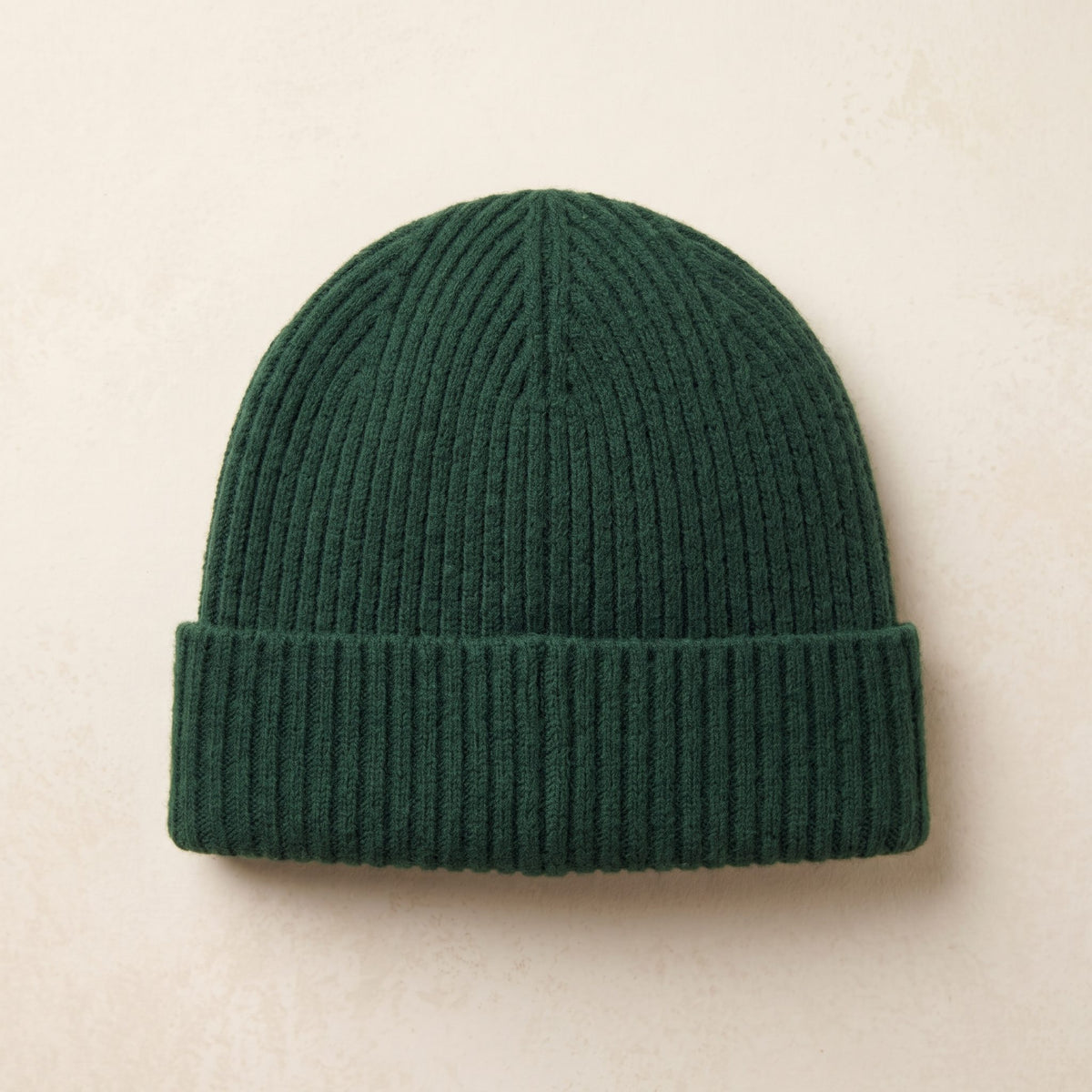WRPN Women's Cashmere Beanie - Haven Ribbed Pine 1