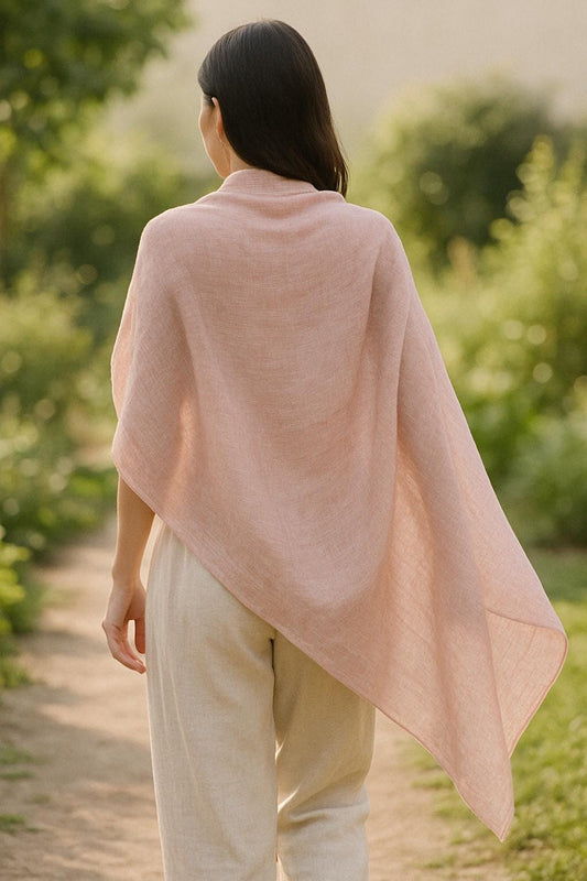 100% Pure Himalayan Cashmere Pashmina Shawl - Upper Mustang Collection Rose Pink