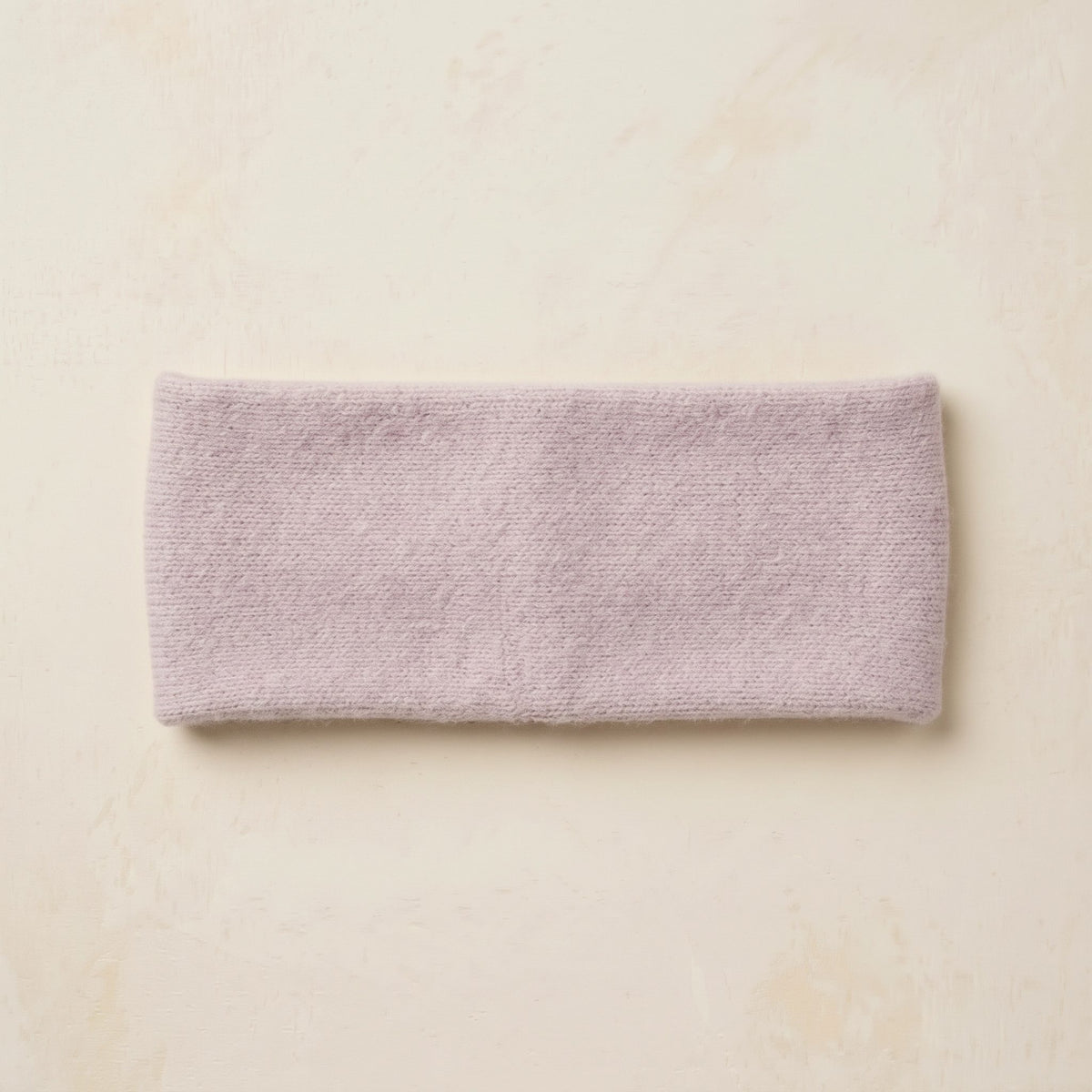 Gomba twisted-front cashmere headband in Lilac, flat back