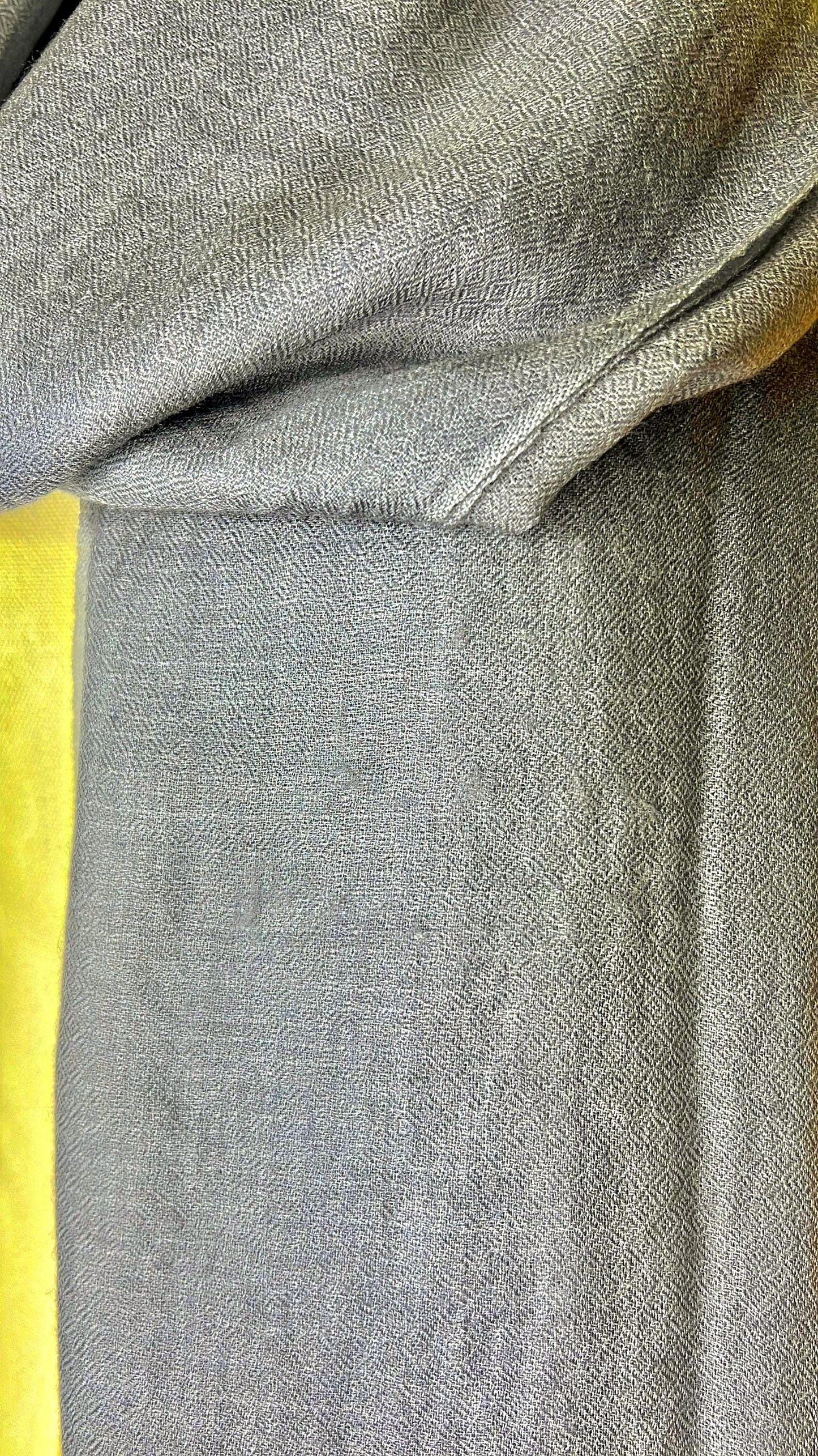 100% Pure Himalayan Cashmere Pashmina Shawl - Mustang Mist Grey