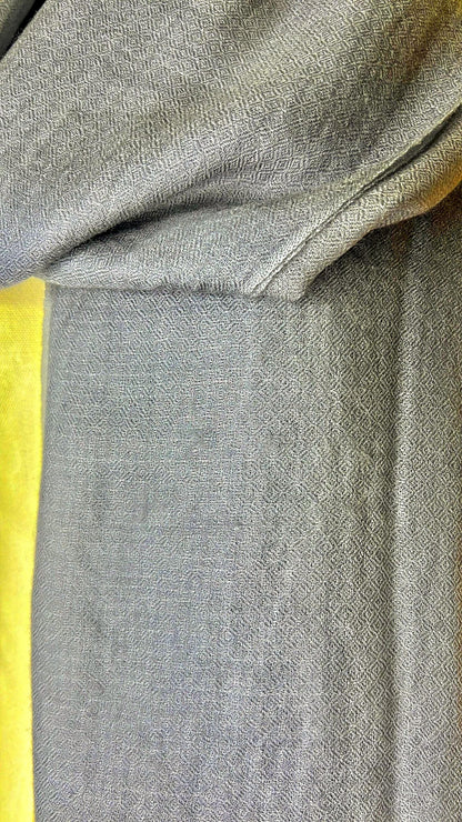 100% Pure Himalayan Cashmere Pashmina Shawl - Mustang Mist Grey