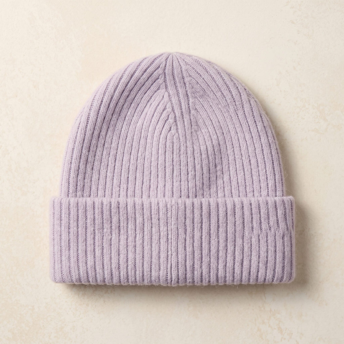 WRLI Women's Cashmere Beanie - Haven Ribbed Lilac 3