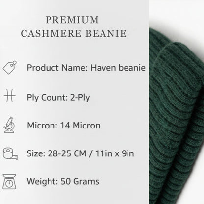 Haven Ribbed Cashmere Beanie | 100% Pure Himalayan Men