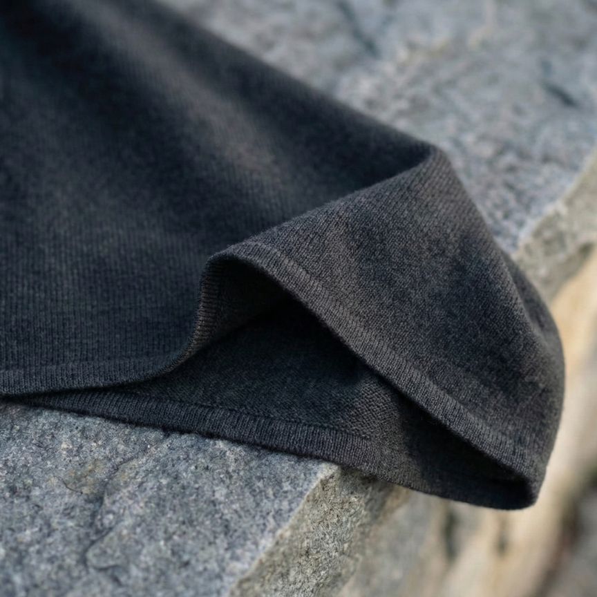 The V-Neck Poncho | 100% Undyed Pure Himalayan Cashmere