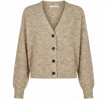 The Lhotse V-Neck Cardigan Undyed Himalayan Cashmere For Women