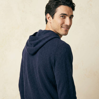 Original Kora Zip Himalayan Cashmere Hoodie For Men — Himalayan cashmere, view 30