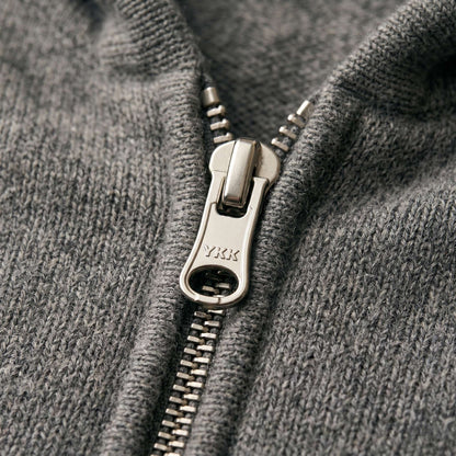 Original Kora Zip Undyed Himalayan Cashmere Hoodie For Men — Himalayan cashmere, view 29