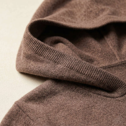 Original Kora Zip Himalayan Cashmere Hoodie For Men — Himalayan cashmere, view 45