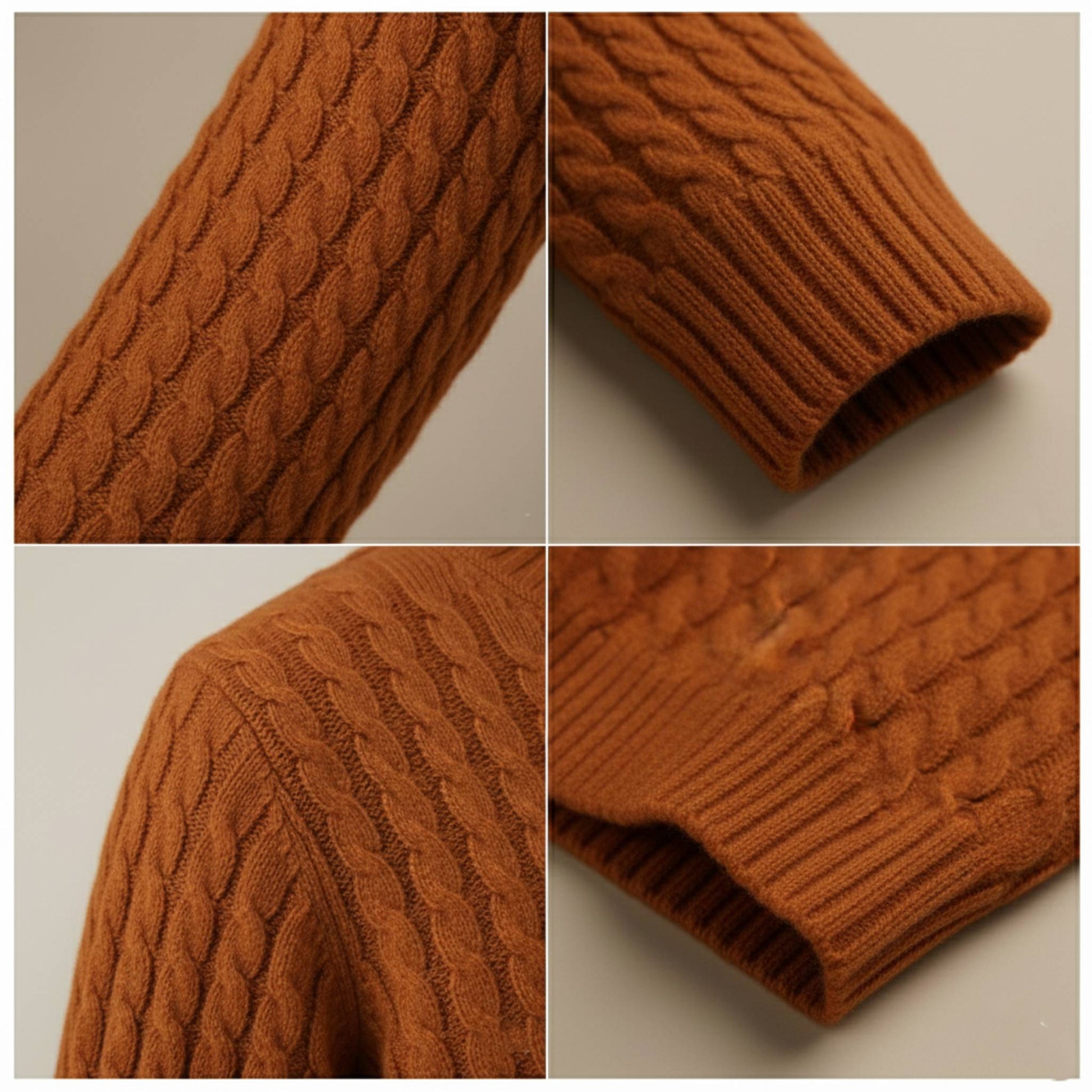 Grace Cable-Knit Cashmere Crewneck | 100% Pure Himalayan Women's Sweater