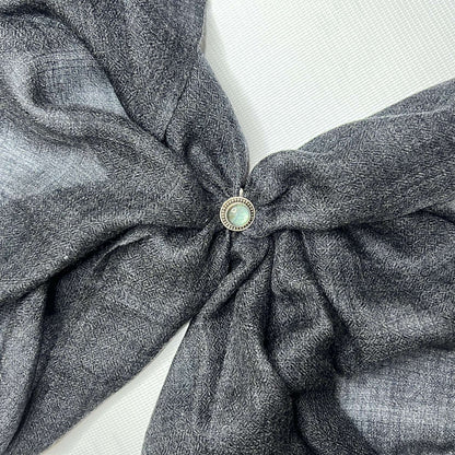 Himalayan Mist and Twilight Grey Cashmere Pashmina Shawl