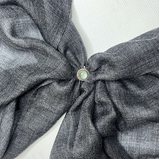 Cashmere Pashmina Shawl - Mist & Twilight Grey — Himalayan cashmere, view 1
