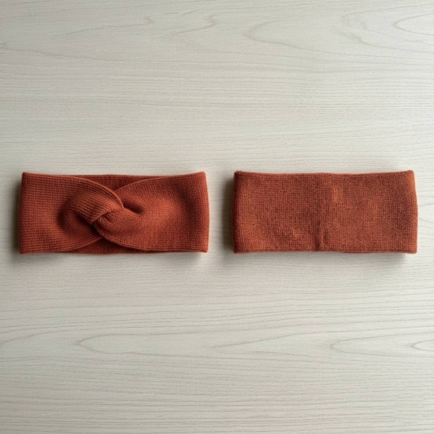 The Gomba Band | Twisted Front 100% Pure Cashmere Headband | 2-Ply 16 Micron Hand-Knit Ear Warmer