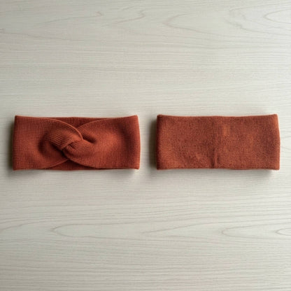The Gomba Band | Twisted Front 100% Pure Cashmere Headband | 2-Ply 16 Micron Hand-Knit Ear Warmer