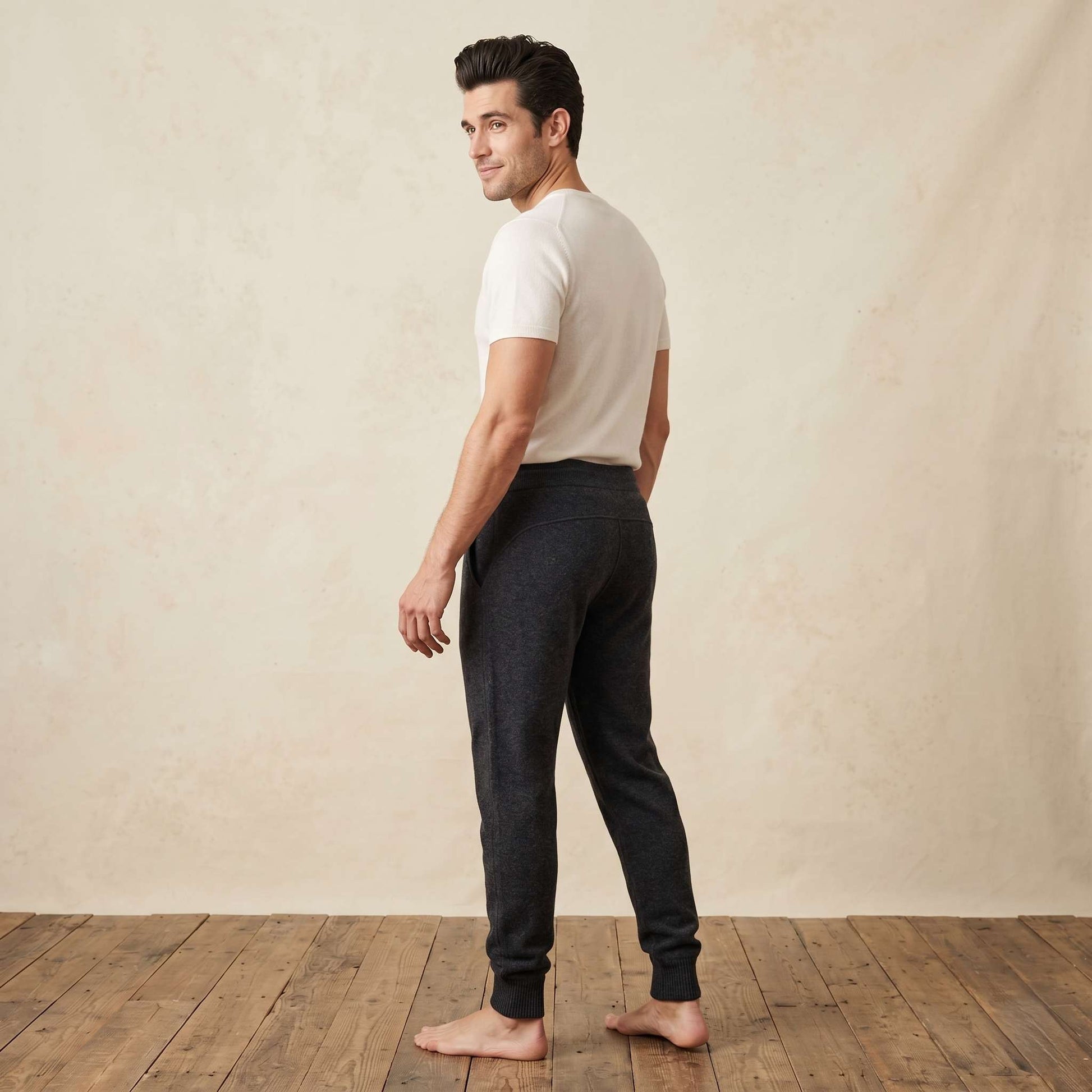 The Zenith Pure Himalayan Cashmere Jogger For Men — Himalayan cashmere, view 14