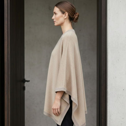 The Artisan Cape | 100% Undyed Pure Himalayan Cashmere