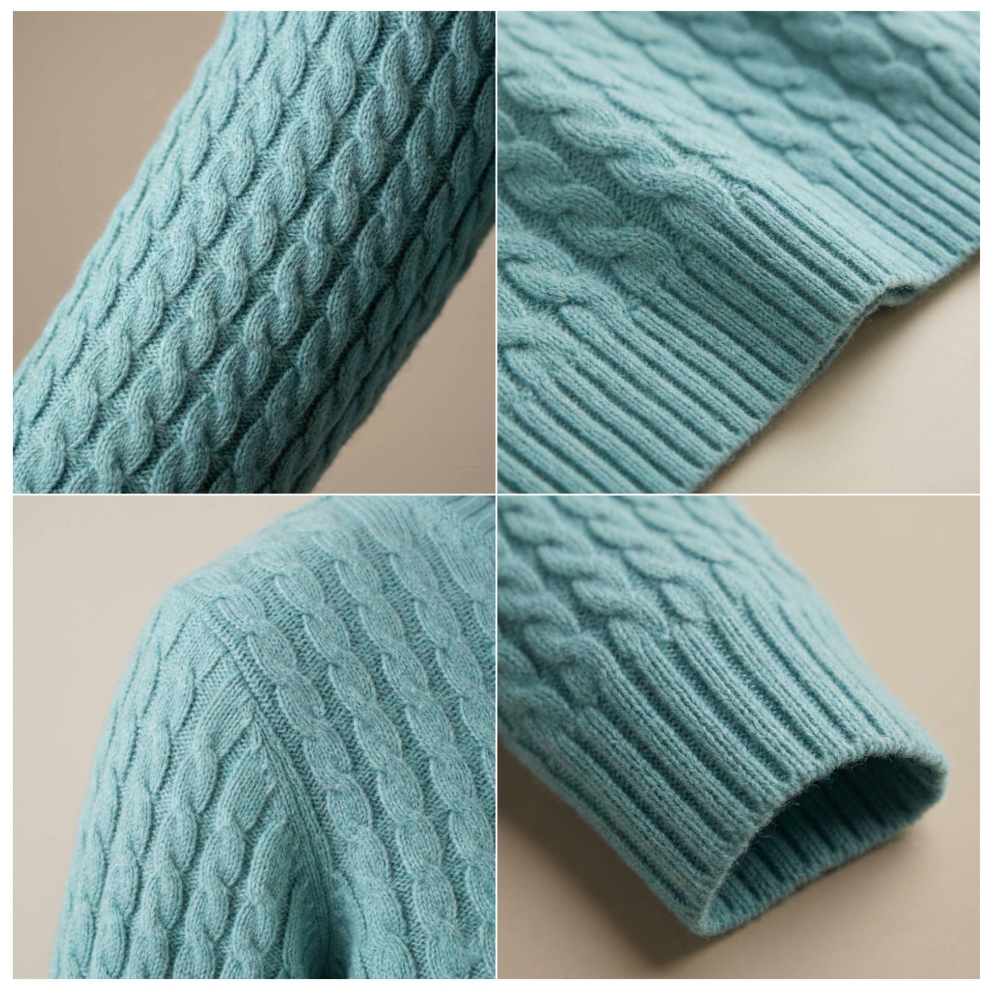 Grace Cable-Knit Cashmere Crewneck | 100% Pure Himalayan Women's Sweater