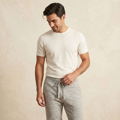 Zenith Natural Undyed Himalayan Cashmere Jogger For Men — Himalayan cashmere, view 17