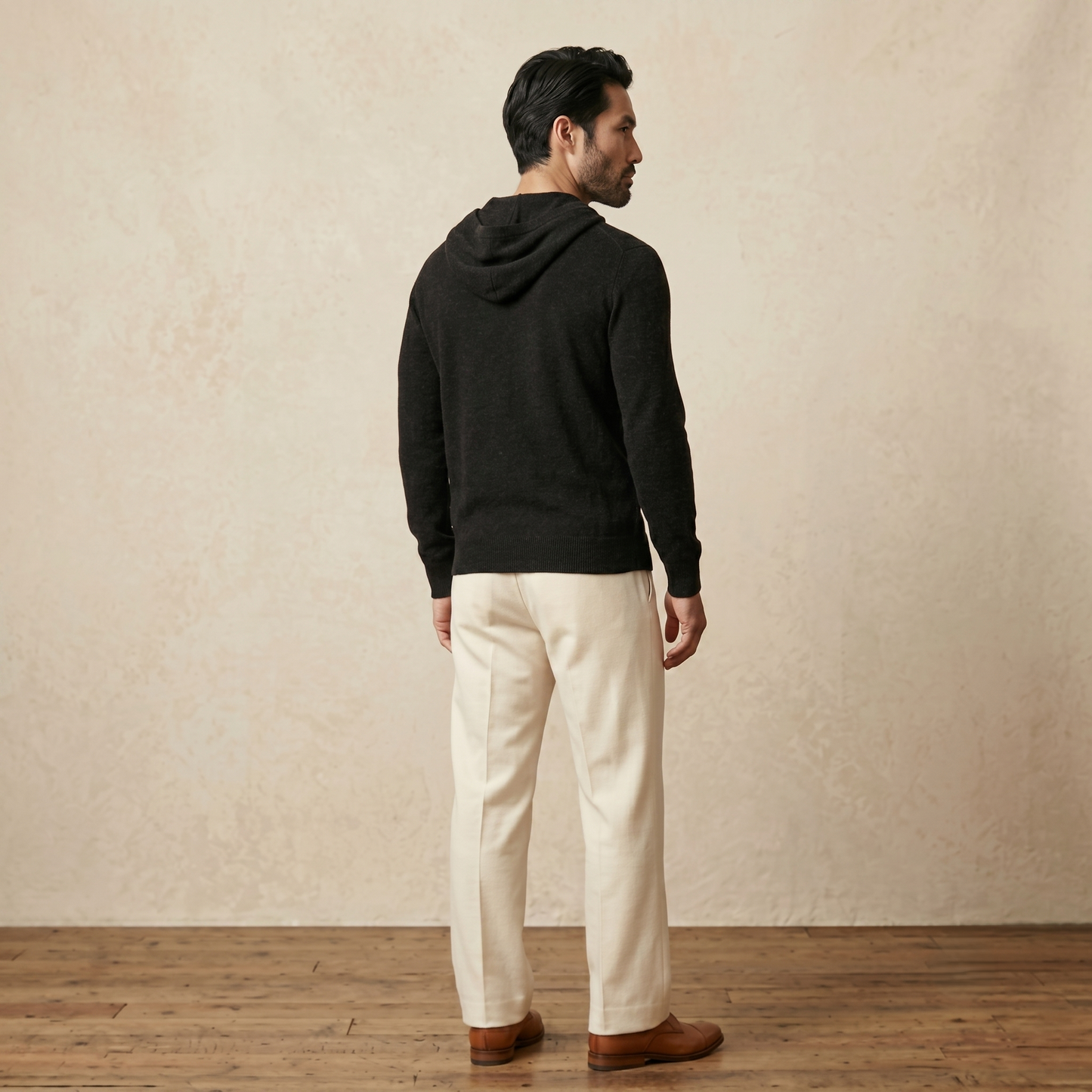 Mustang Himalayan Cashmere Hand-Finished Hoodie For Men