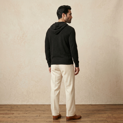Mustang Himalayan Cashmere Hand-Finished Hoodie For Men