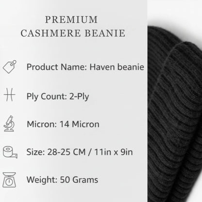Haven Ribbed Cashmere Beanie | 100% Pure Himalayan Men