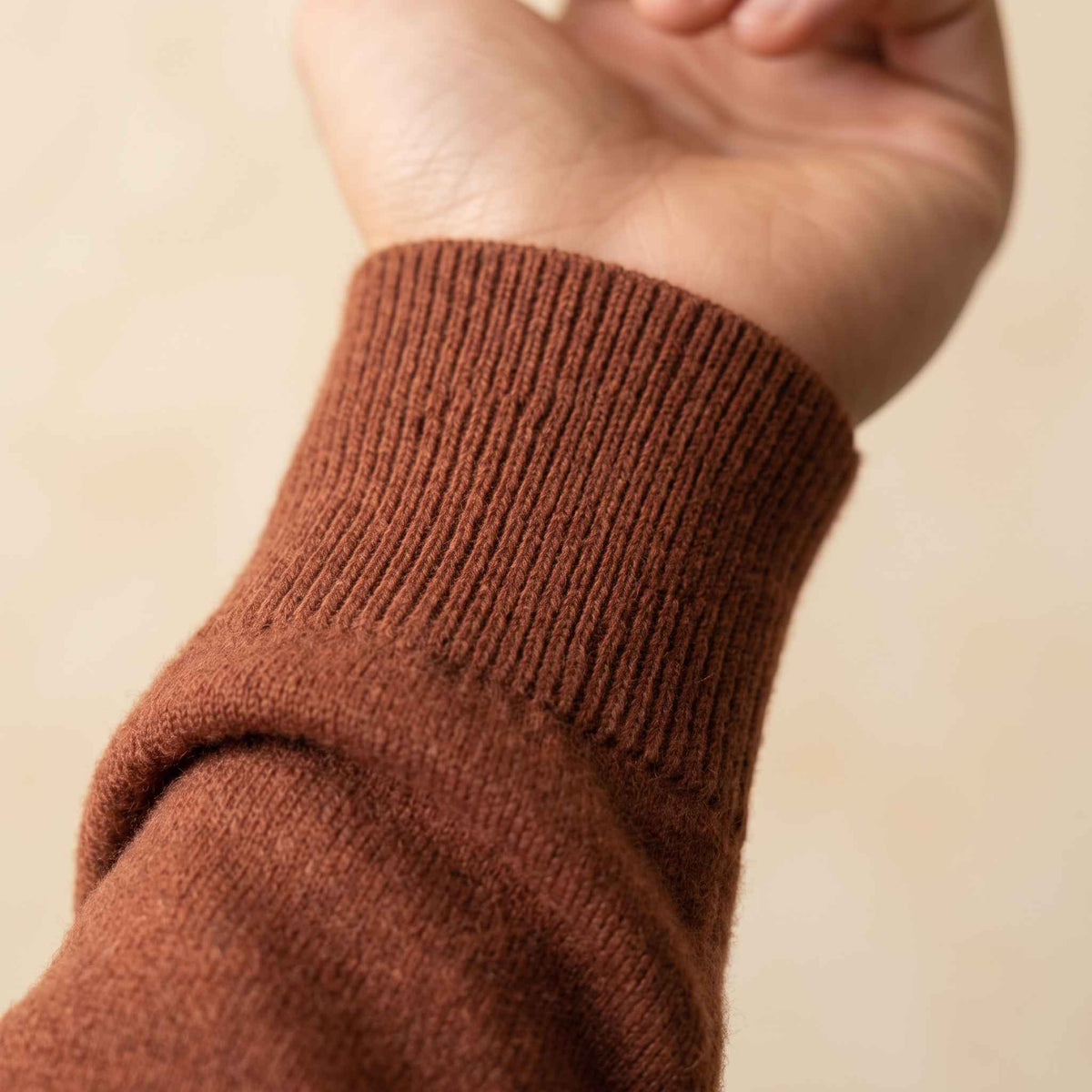 Men's cashmere half-zip sweater, Embrace in Amber - view 1
