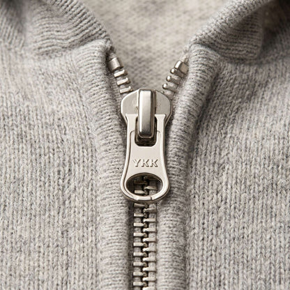 Original Kora Zip Undyed Himalayan Cashmere Hoodie For Men — Himalayan cashmere, view 11