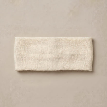Gomba twisted-front cashmere headband in Off-White, flat back