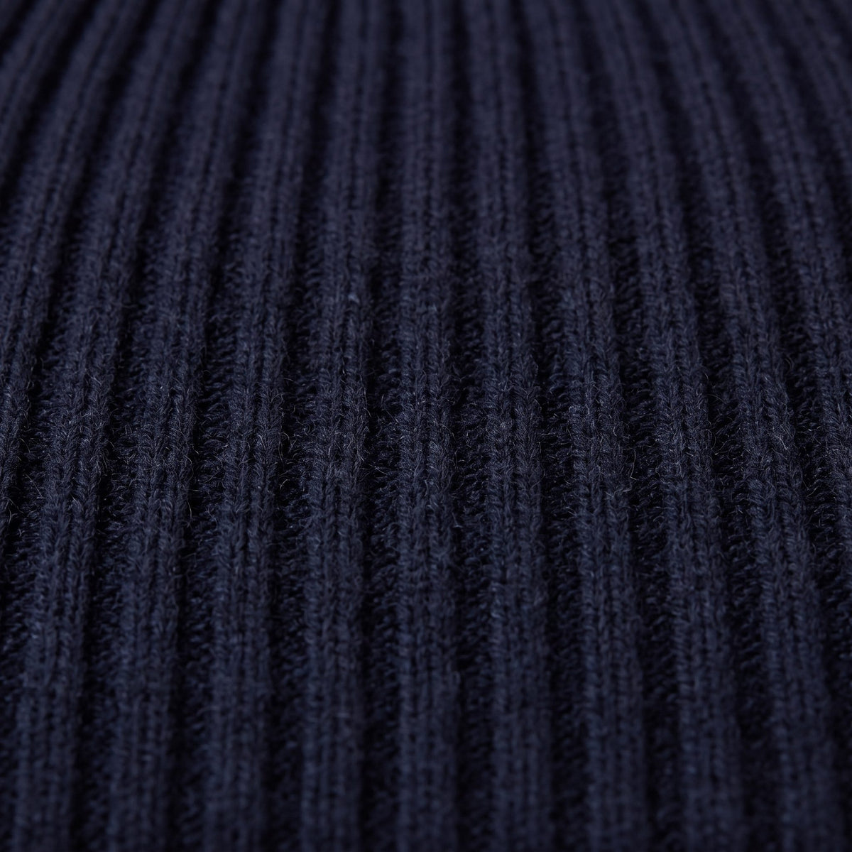 WRNV Women's Cashmere Beanie - Haven Ribbed Navy 3