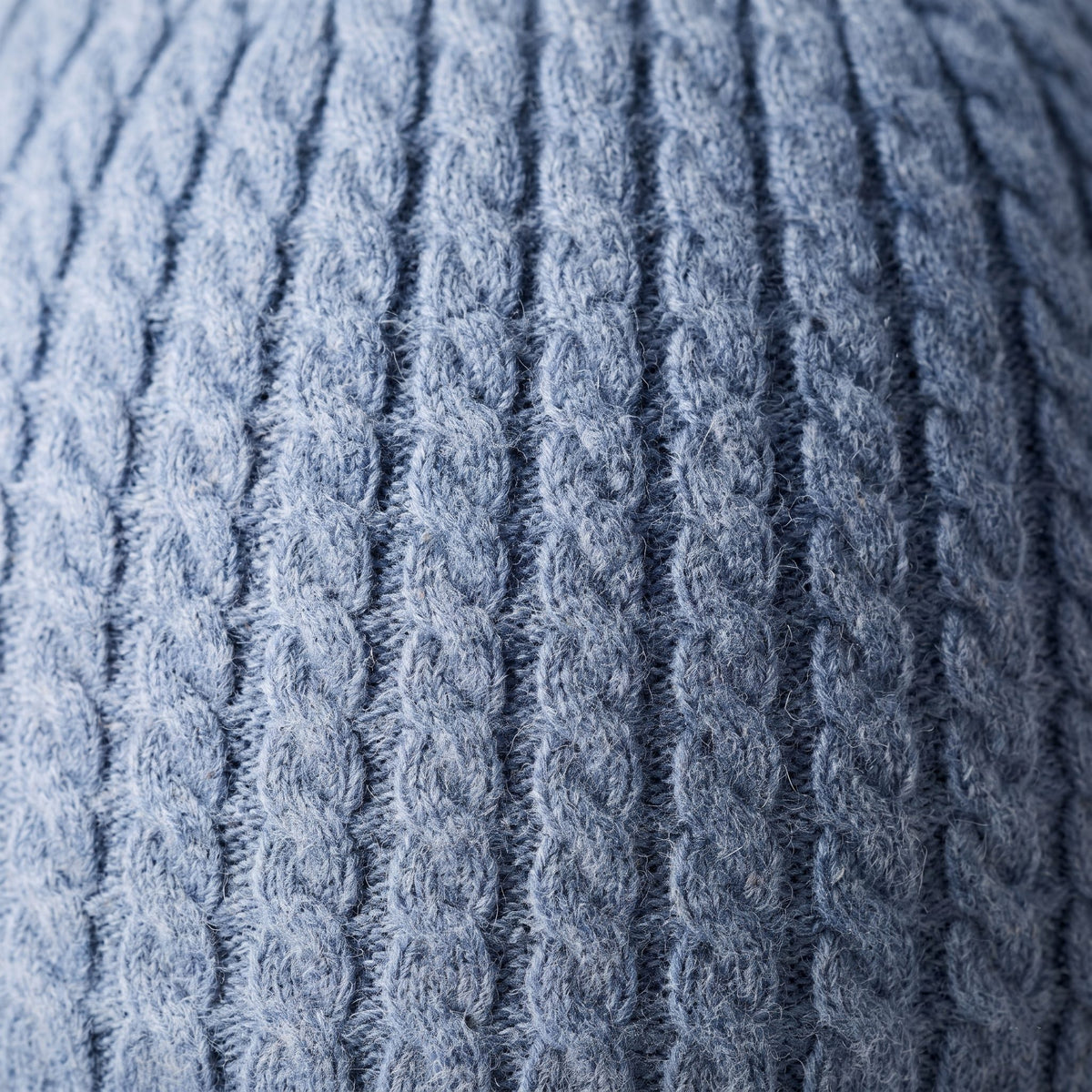 WCSB Women's Cashmere Beanie - Heritage Cable Knit Sky Blue 2