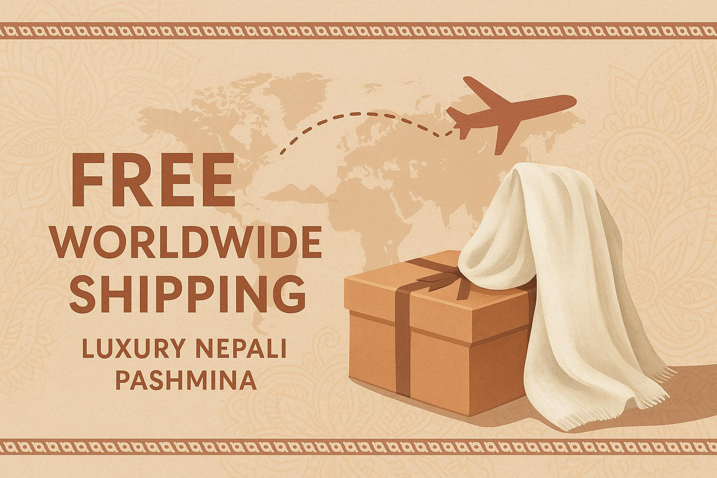 100% Pure Himalayan Cashmere Pashmina Shawl - Mustang Collection Himalayan Dusk Grey