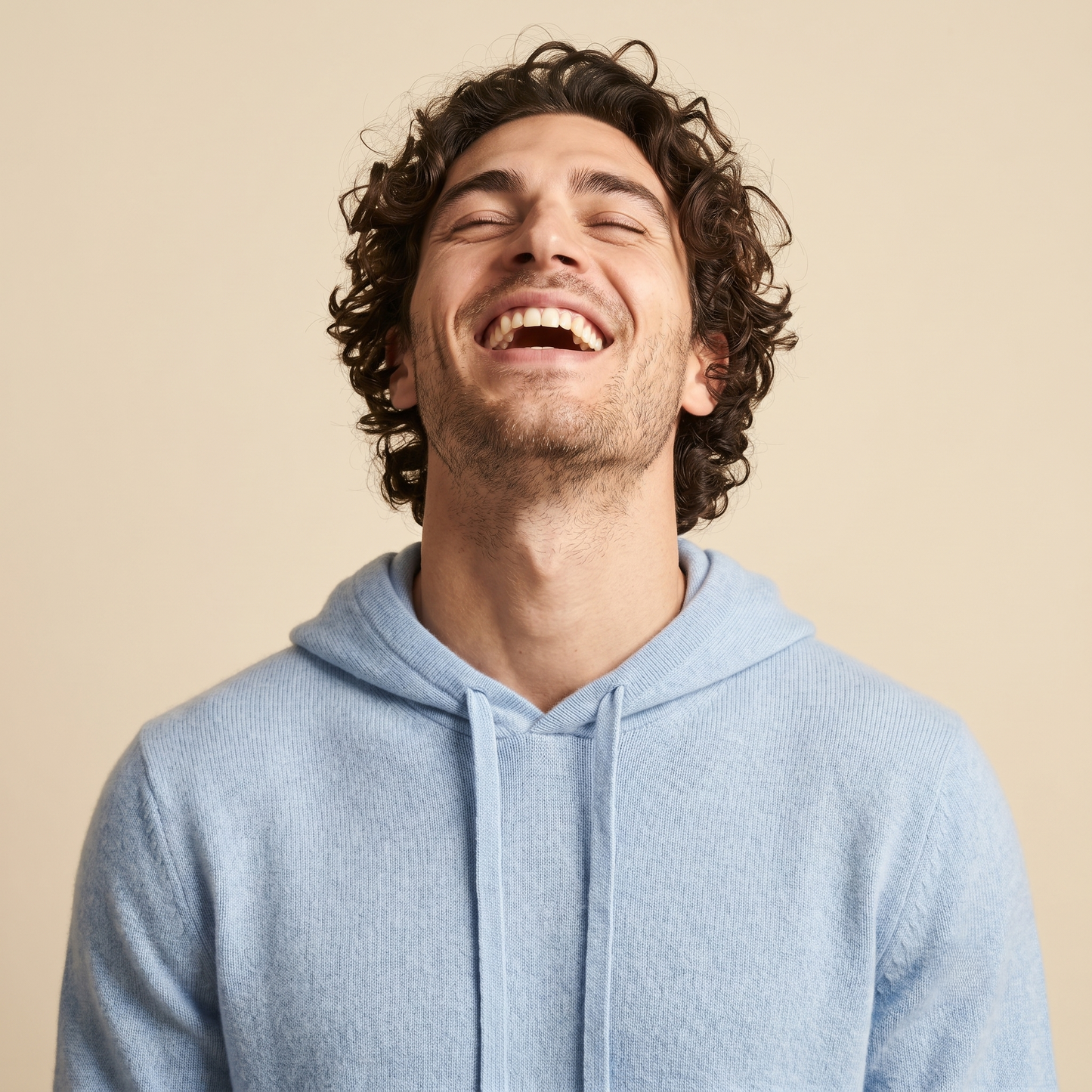 Mustang Himalayan Cashmere Hand-Finished Hoodie For Men