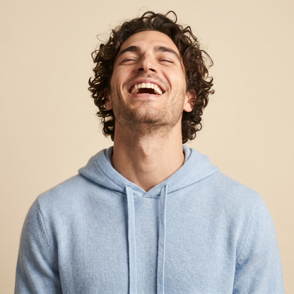 Mustang Himalayan Cashmere Hand-Finished Hoodie For Men