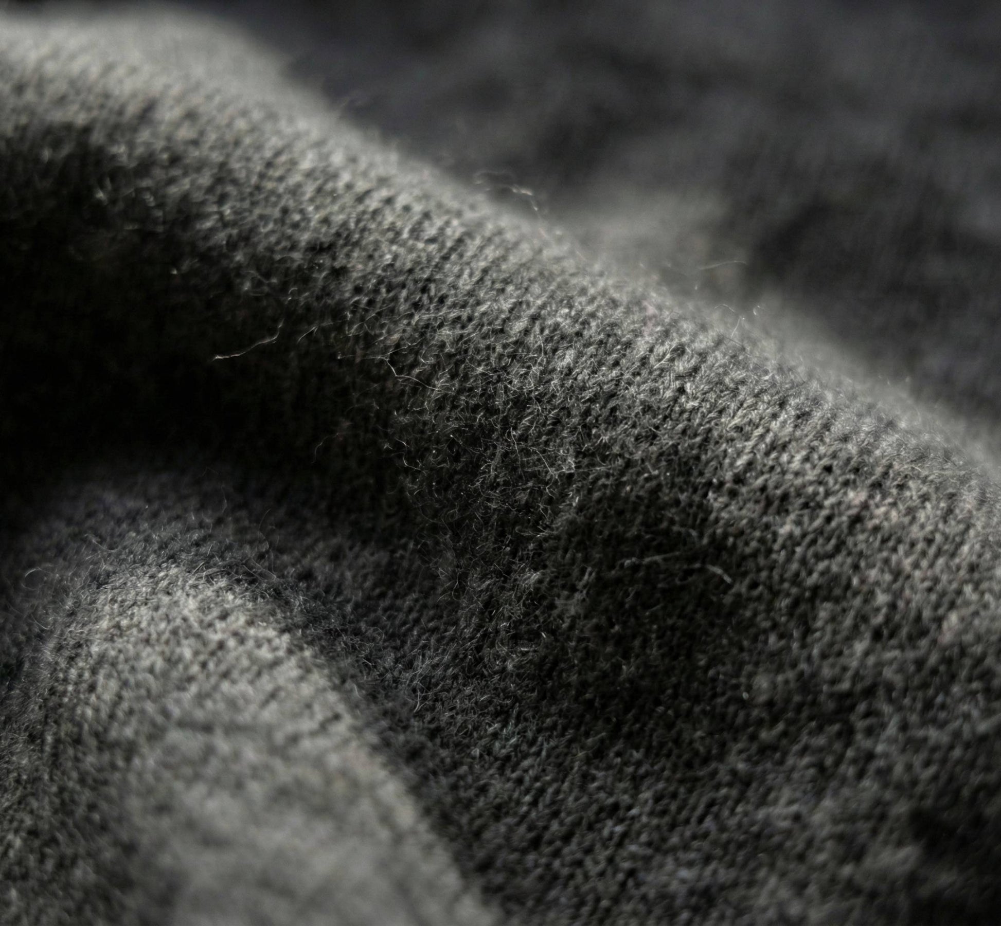 Authentic Dark Grey Melange Kora Zip Cashmere Hoodie