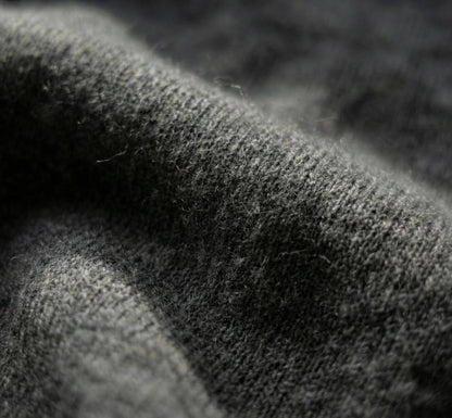 Authentic Dark Grey Melange Kora Zip Cashmere Hoodie
