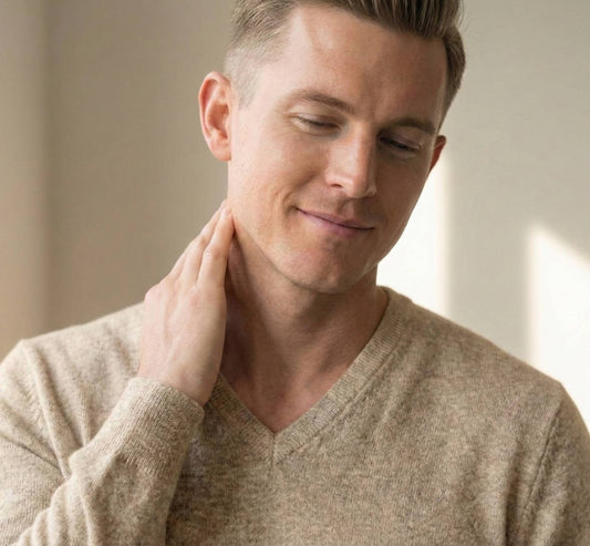 The Executive V-Neck | 100% Undyed Cashmere (200g)