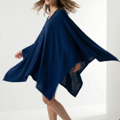 The V-Neck Poncho | 100% Pure Himalayan Cashmere