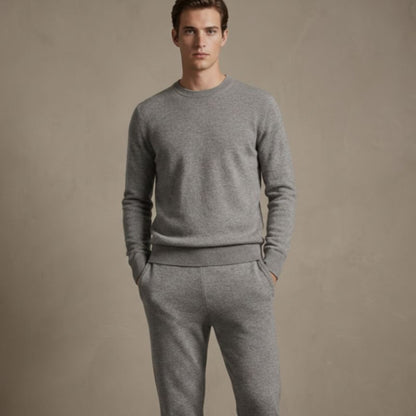 Light Grey Melange Himalayan Cashmere Zenith Natural Jogger