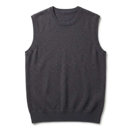 Pure Cashmere Sleeveless Shell Top | Crewneck Tank | Handcrafted in Nepal | Lumusae