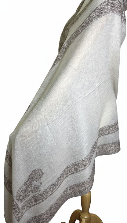 100% Pure Himalayan Cashmere Pashmina Shawl - Signature Neutral & Pattern Collection